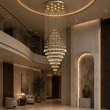 Luminara | Elegant Adjustable Spiral Crystal Chandelier Light Fixture