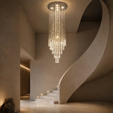 Raindrop Elegance | Stunning Adjustable Crystal LED Chandelier