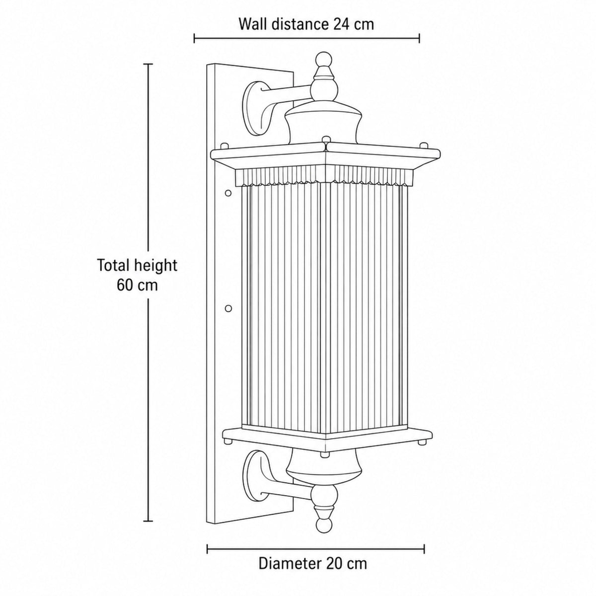 Lunara | Elegant Weather-Resistant Outdoor Wall Lantern Light