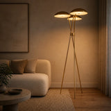 Luminara | Sleek Modern Tripod Floor Lamp with Integrated LED Lighting