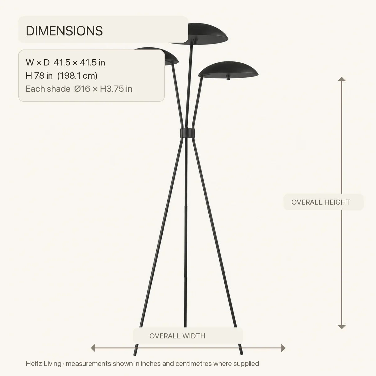 Luminara | Sleek Modern Tripod Floor Lamp with Integrated LED Lighting