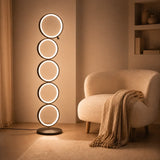 Luminara | Modern Adjustable Black Floor Lamp with LED Light for Versatile Ambiance