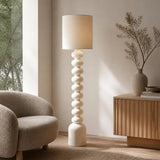 Luminara | Stylish Modern Resin Fabric Standing Floor Lamp
