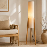 NordicWood | Stylish Modern Floor Lamp with Adjustable Tri-Color Lighting
