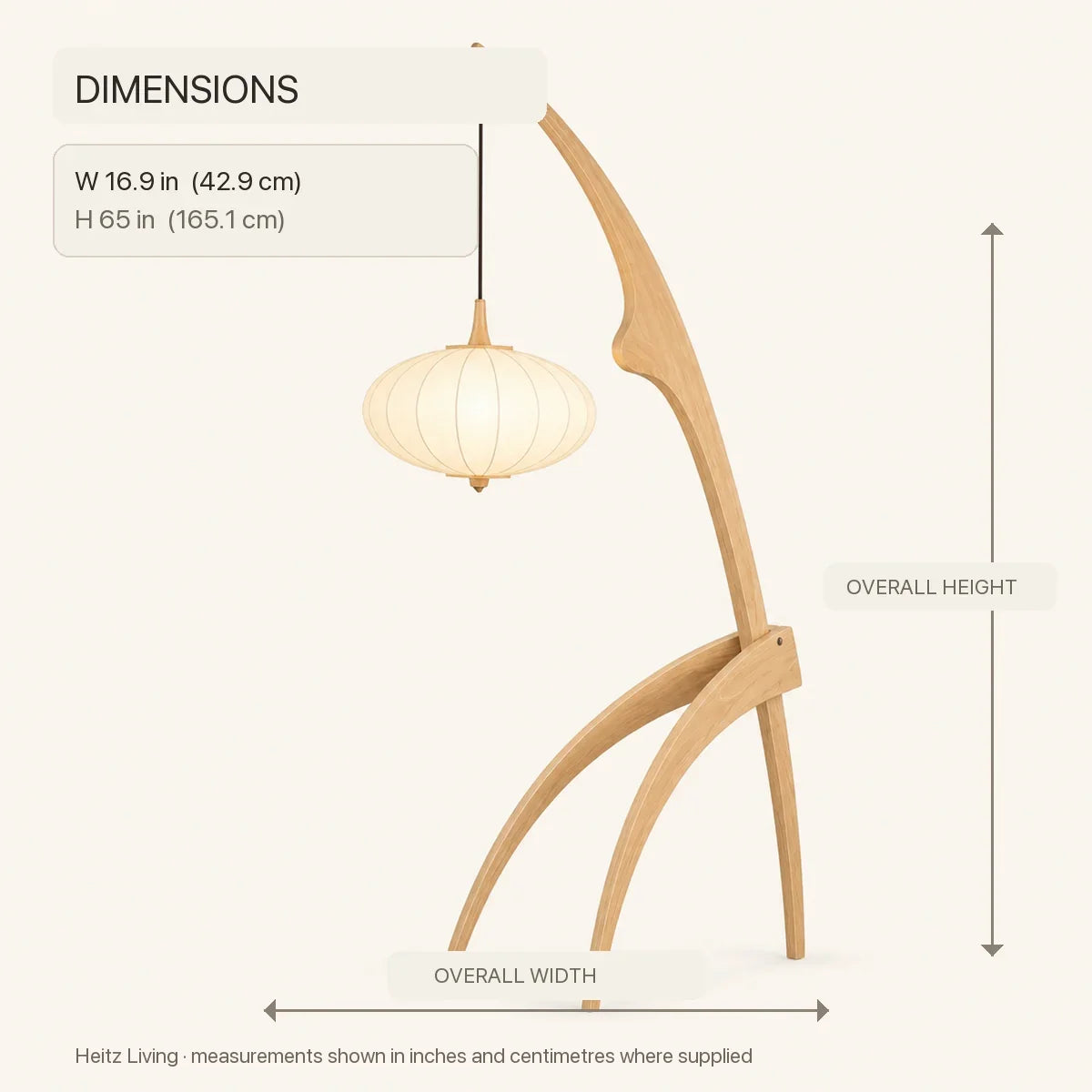 WalnutGlow | Elegant Modern Tripod Floor Lamp for Cozy Living Room Lighting