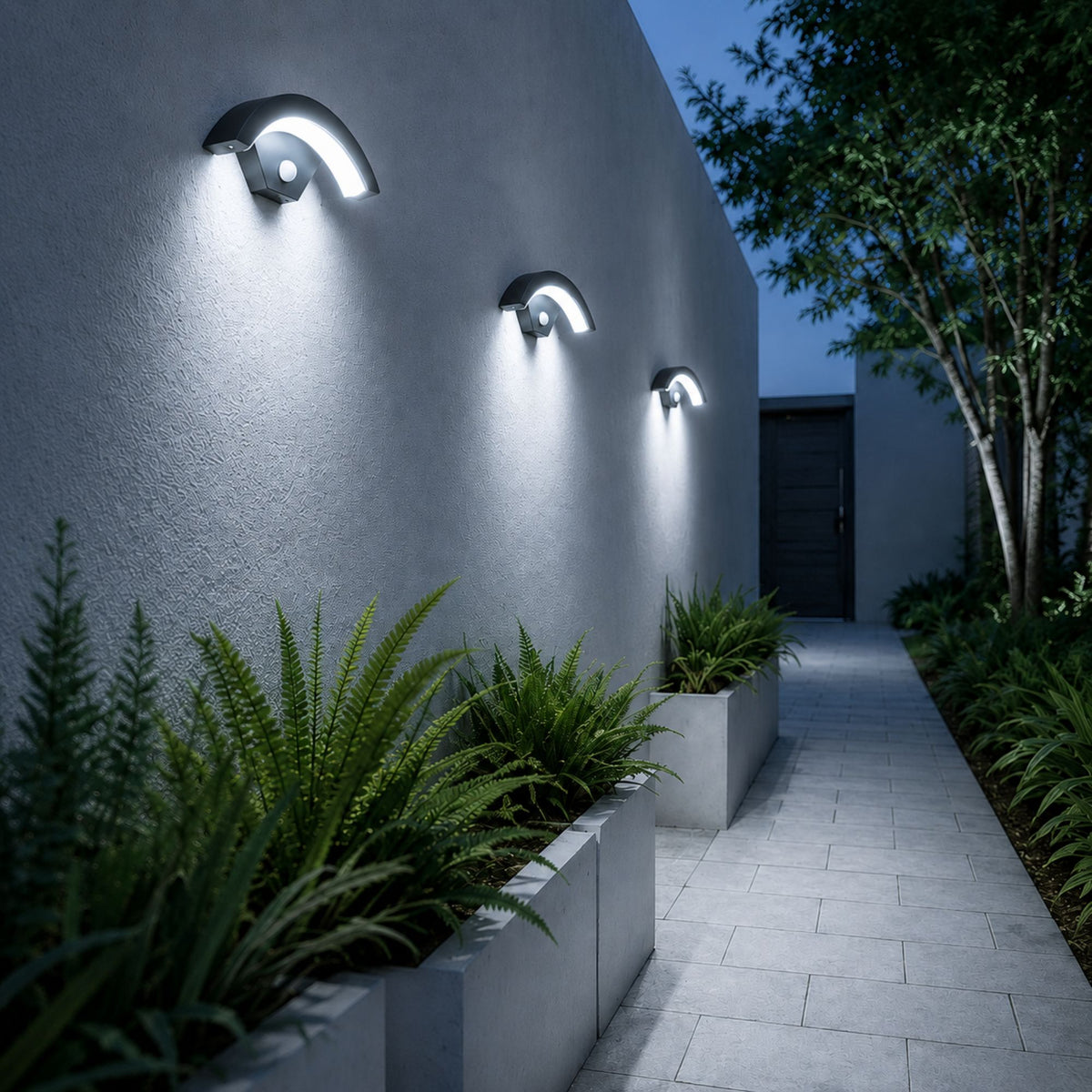 Luminara | Motion Sensor Outdoor Wall Light, Waterproof IP65 LED