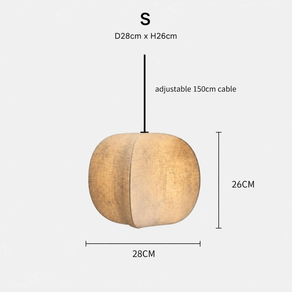 WabiSabiSphere | Elegant Minimalist Kitchen Pendant Lighting Fixture