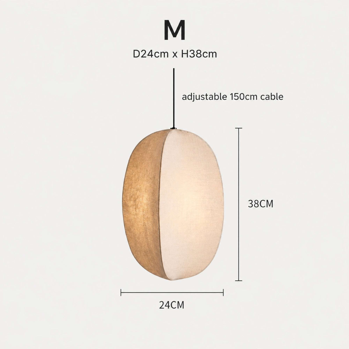 WabiSabiSphere | Elegant Minimalist Kitchen Pendant Lighting Fixture