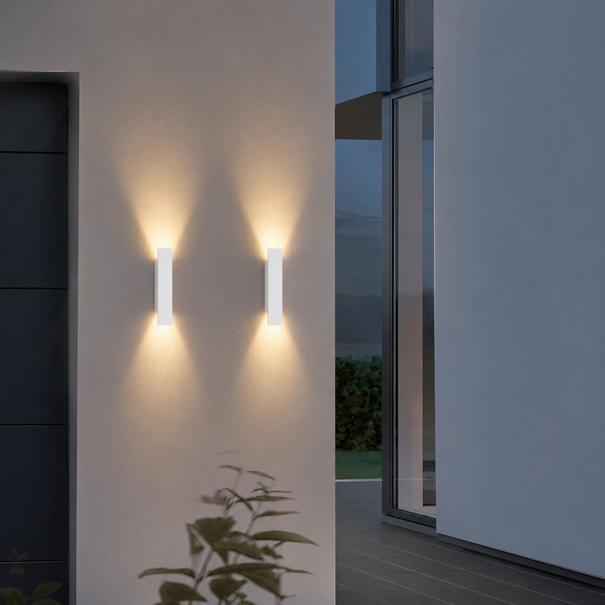 Up & Down Outdoor Wall Light | Rectangular LED Wall Washer, 3 Sizes