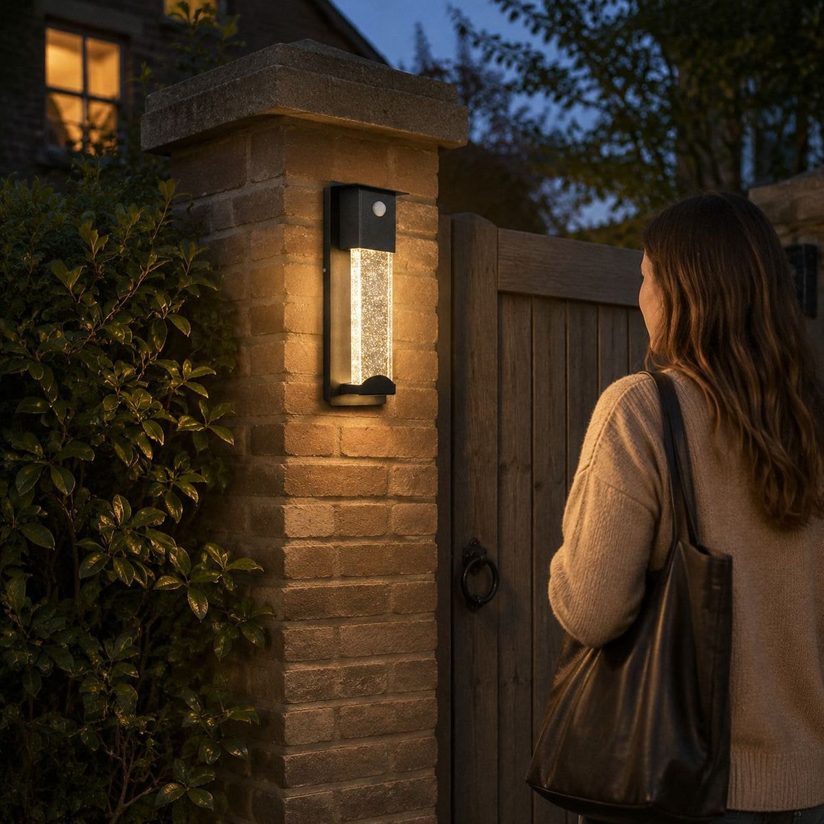 AetherGlow | Elegant Waterproof Outdoor Wall Lamp with Sensor Light
