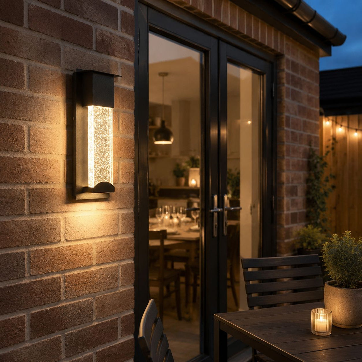 AetherGlow | Elegant Waterproof Outdoor Wall Lamp with Sensor Light