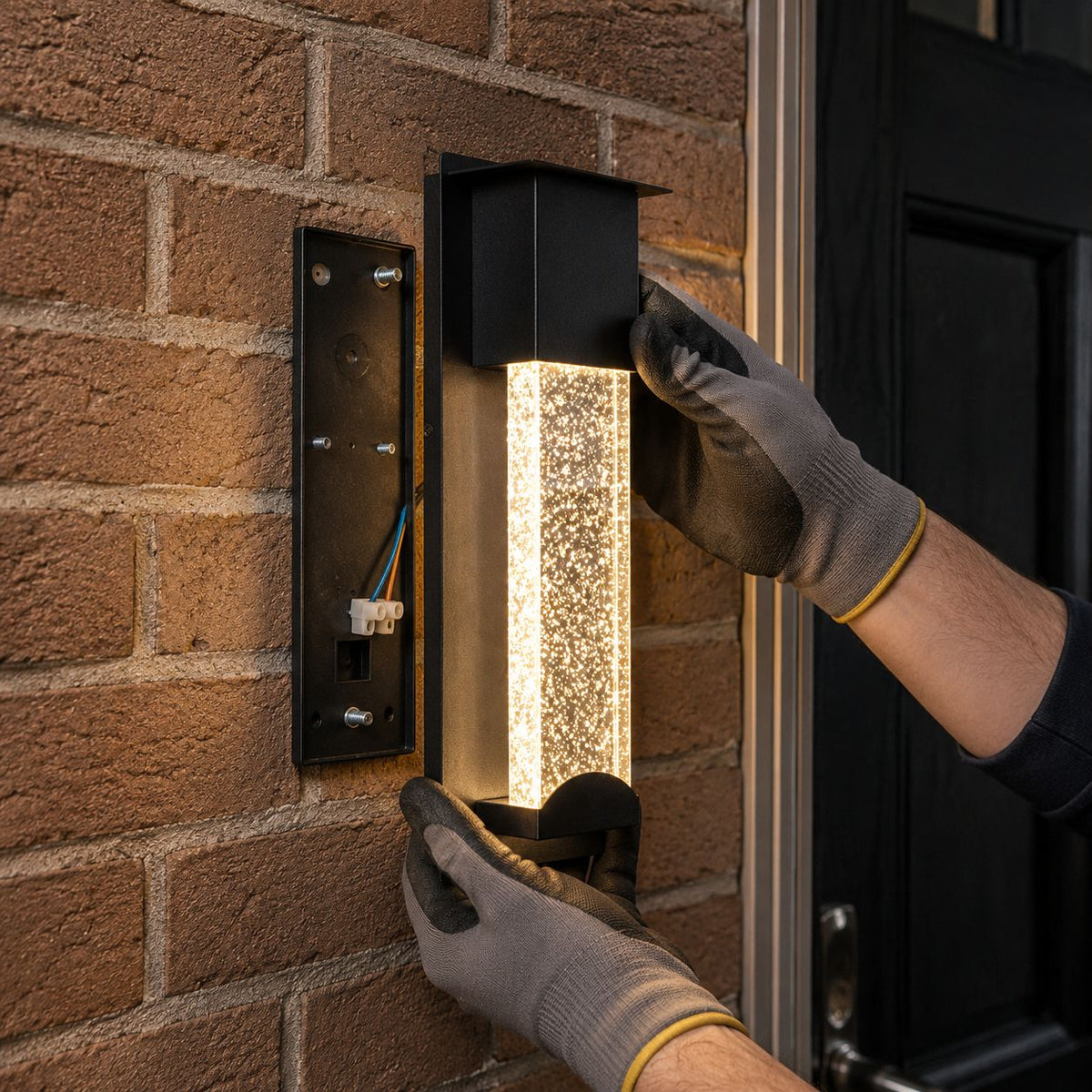 AetherGlow | Elegant Waterproof Outdoor Wall Lamp with Sensor Light