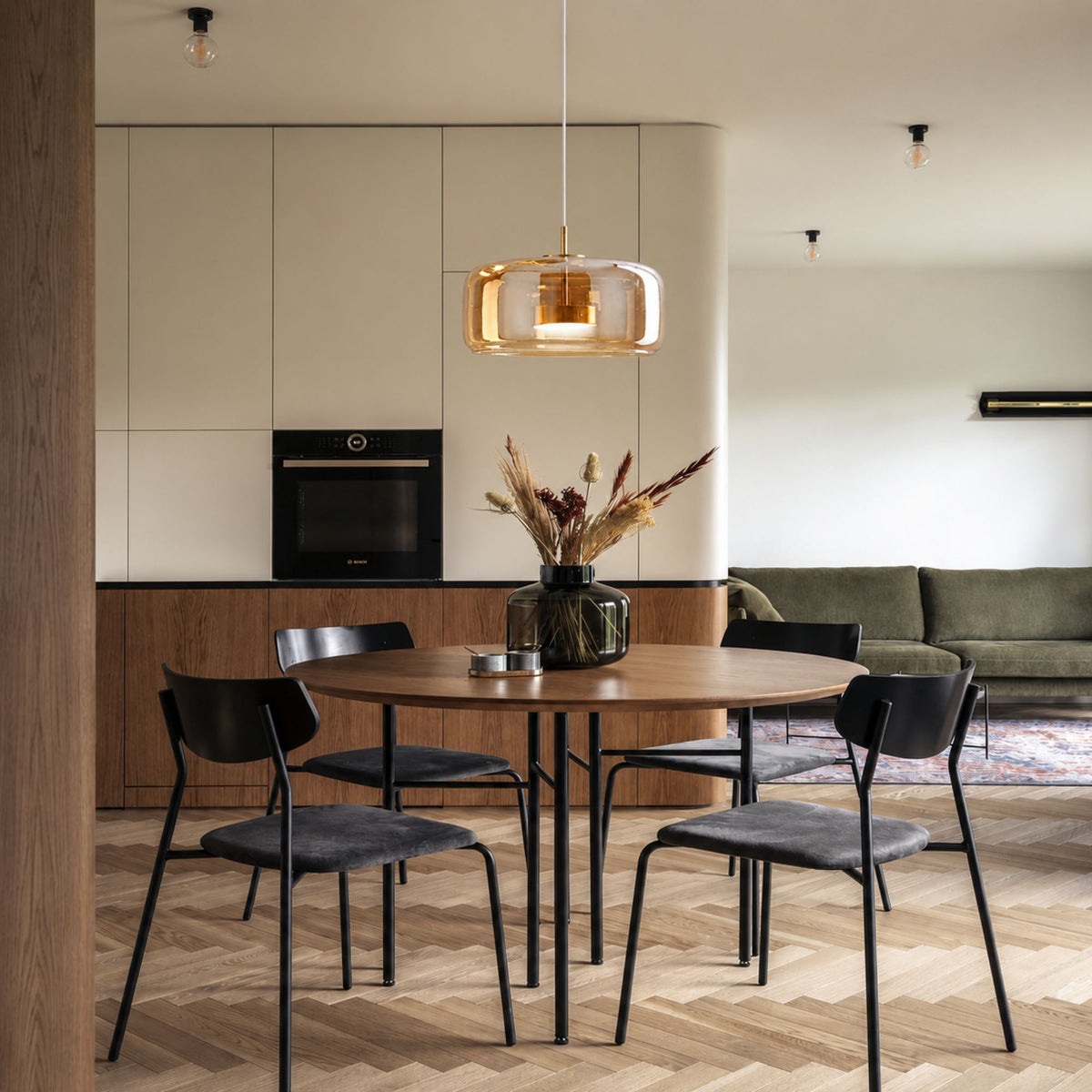 Luminara | Modern Elegant Glass Kitchen Pendant Lighting Fixture
