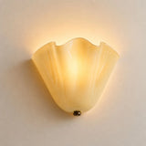 LuminaraShell | Elegant Vintage Stained Glass Wall Sconce Light