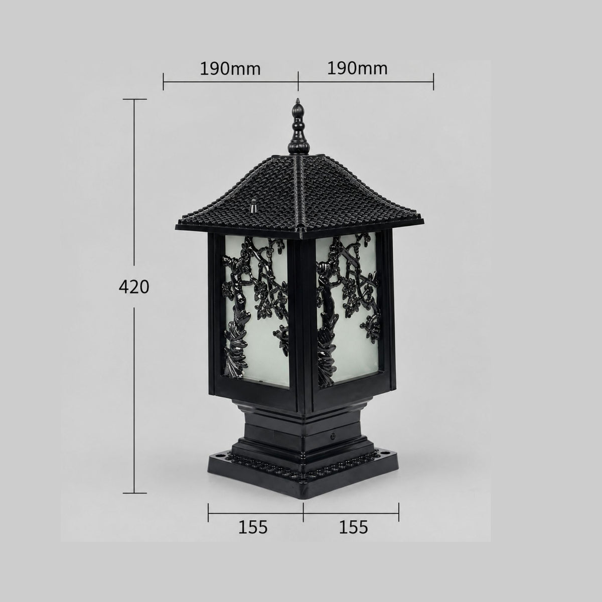 IsliLight | Elegant Floral Metal Outdoor Wall Lantern for Garden Pathways