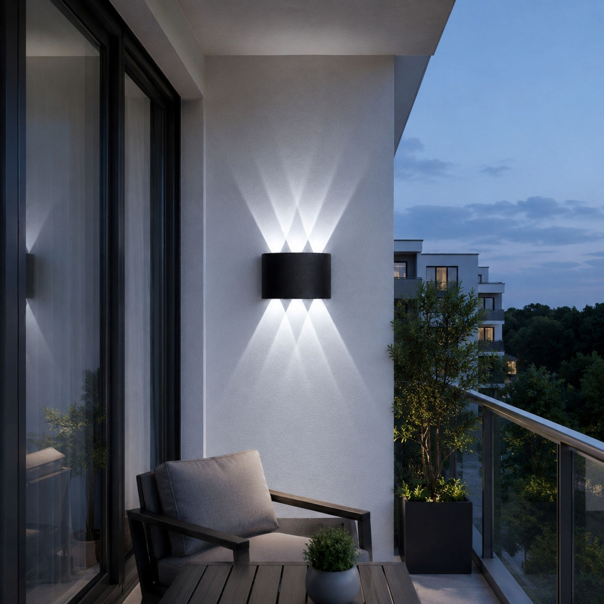 ElyraGlow | Elegant Waterproof Outdoor Wall Light Sconce Fixture
