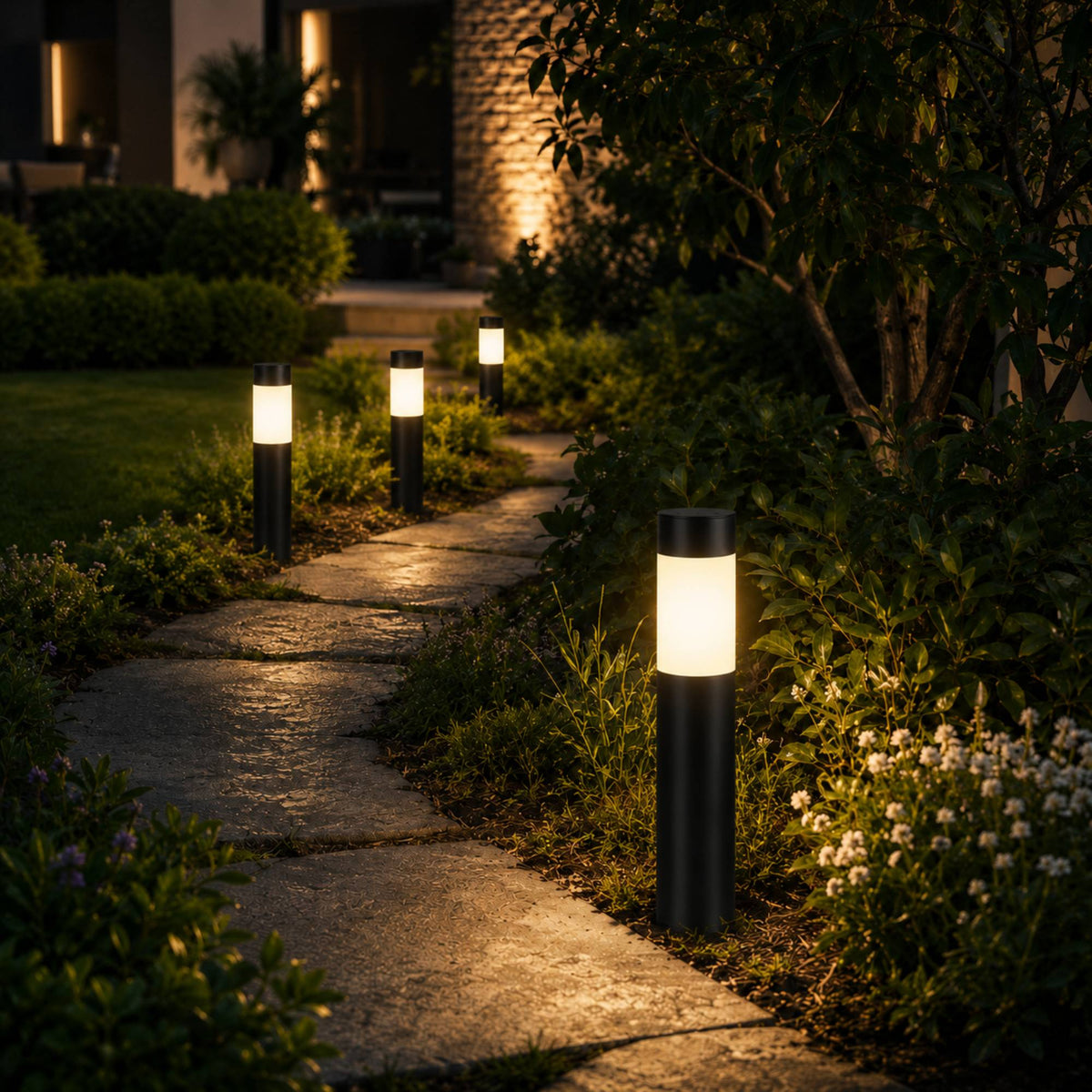 EcoLumen | Stylish Weatherproof Solar Pathway Lights Outdoor Fixture