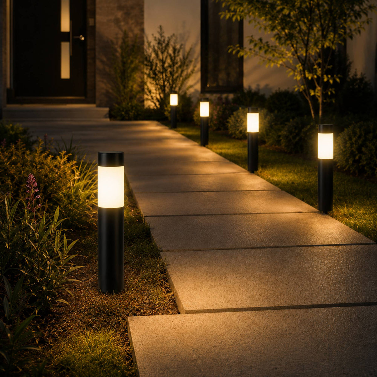 EcoLumen | Stylish Weatherproof Solar Pathway Lights Outdoor Fixture