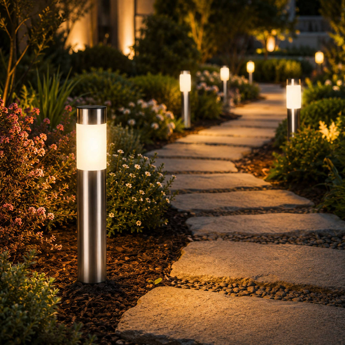 EcoLumen | Stylish Weatherproof Solar Pathway Lights Outdoor Fixture