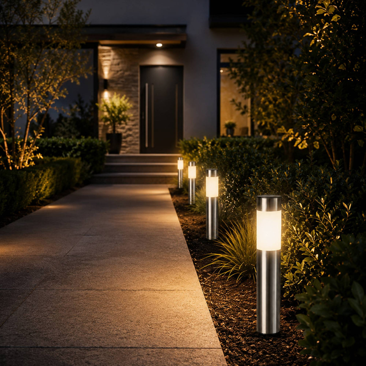 EcoLumen | Stylish Weatherproof Solar Pathway Lights Outdoor Fixture