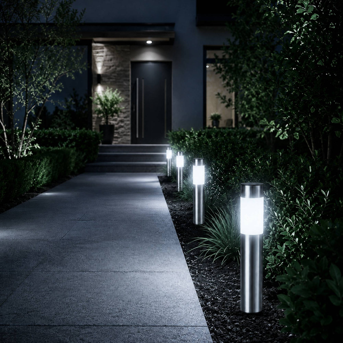 EcoLumen | Stylish Weatherproof Solar Pathway Lights Outdoor Fixture