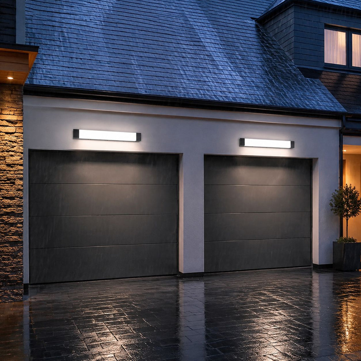 Luminara | Sleek Modern Metal Outdoor Wall Lamp for Versatile Spaces
