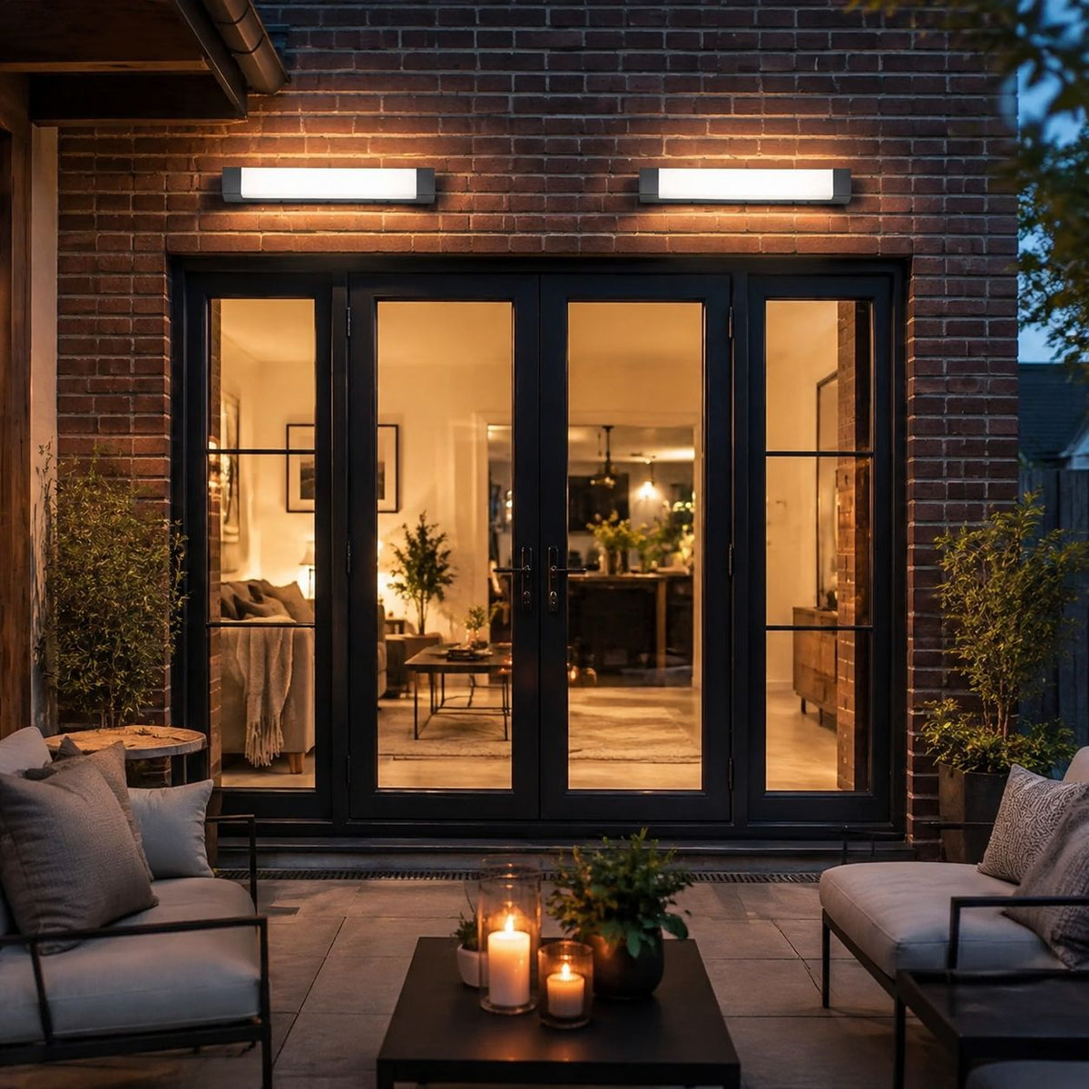 Luminara | Sleek Modern Metal Outdoor Wall Lamp for Versatile Spaces