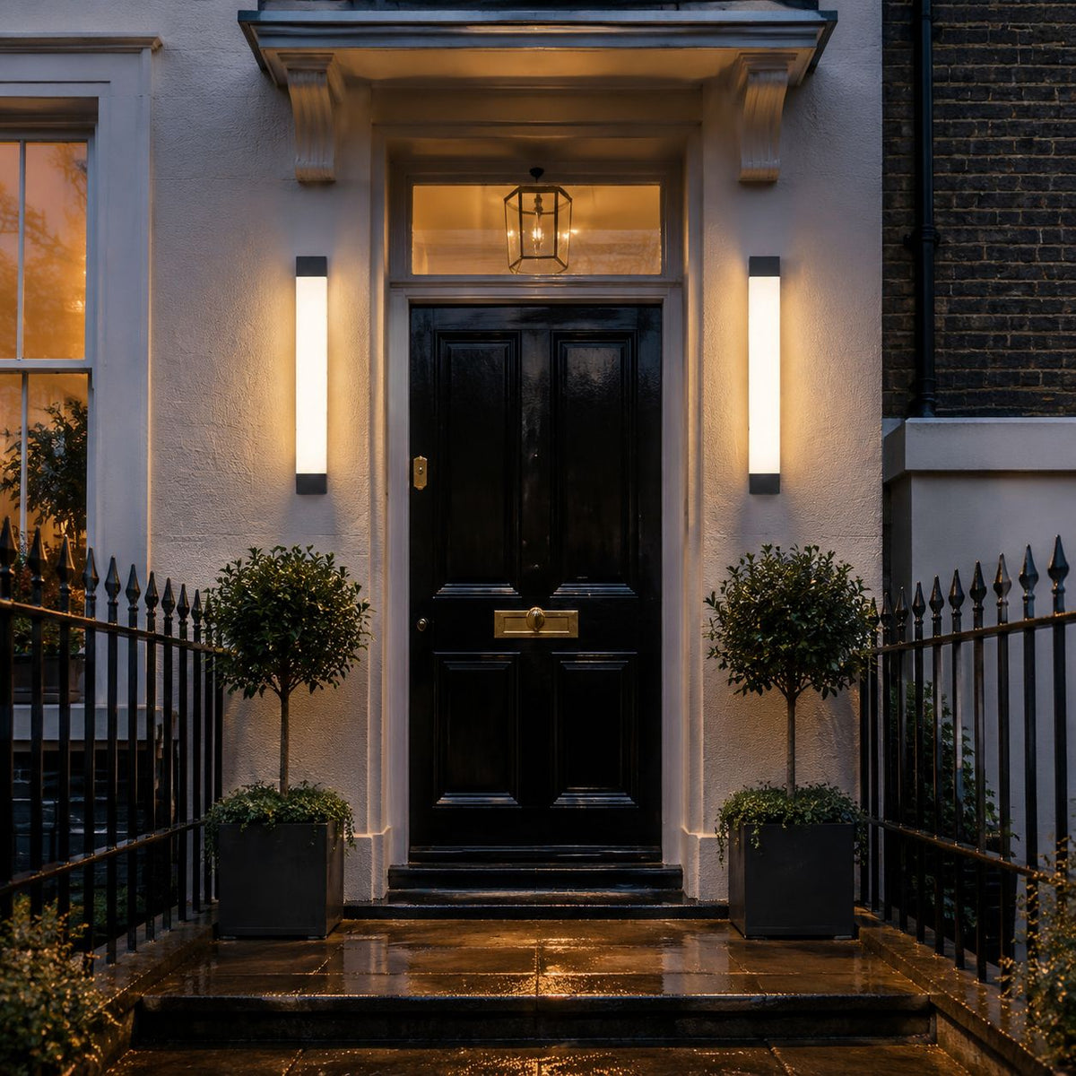 Luminara | Sleek Modern Metal Outdoor Wall Lamp for Versatile Spaces
