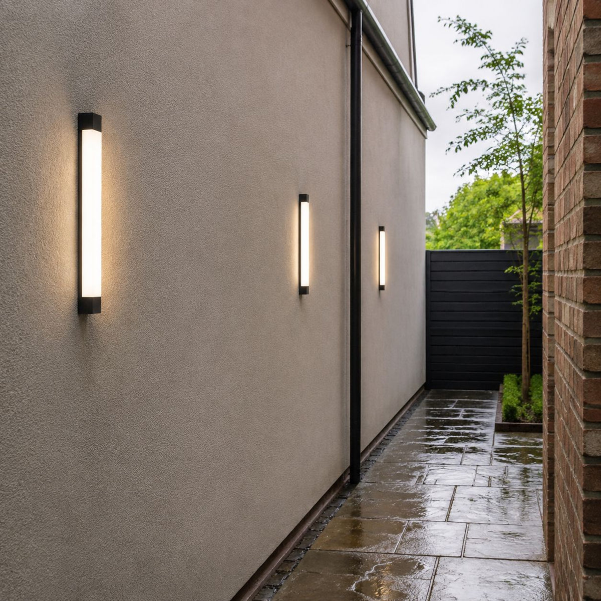 Luminara | Sleek Modern Metal Outdoor Wall Lamp for Versatile Spaces