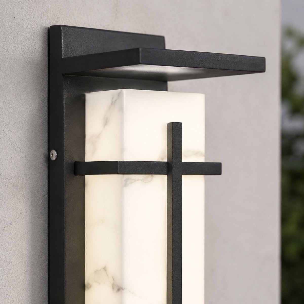Luminara | Modern Waterproof Square Outdoor Wall Light Fixture
