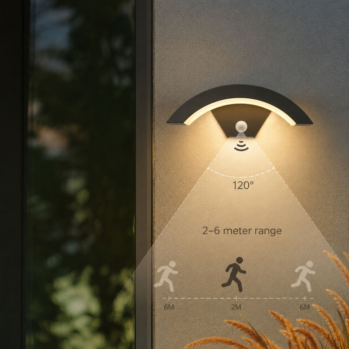 Luminara | Motion Sensor Outdoor Wall Light, Waterproof IP65 LED