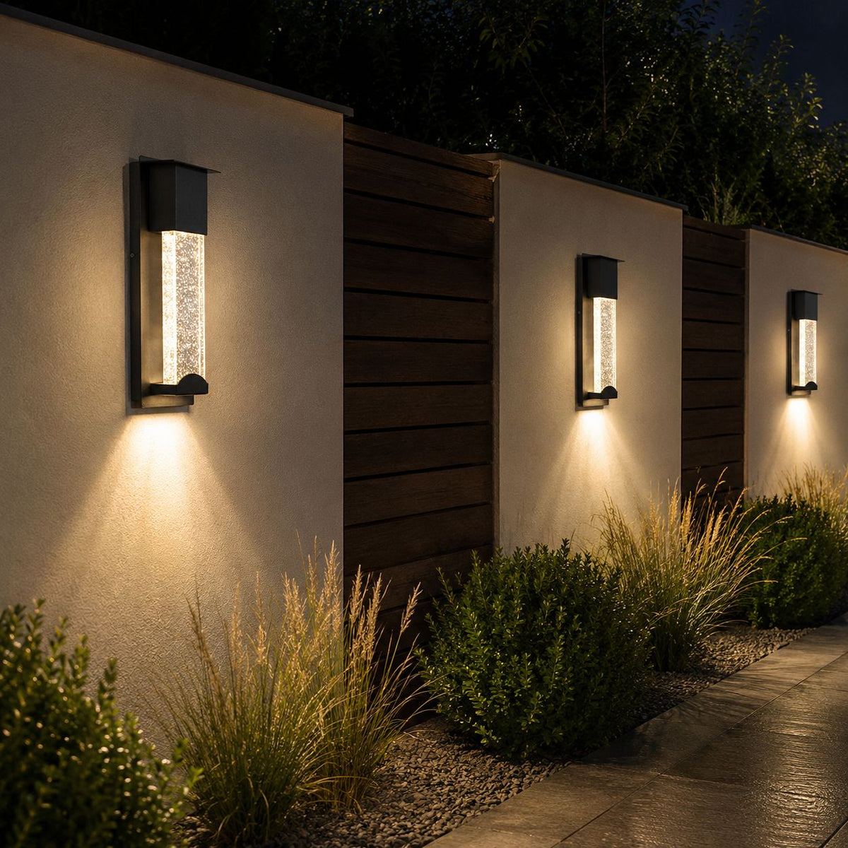 AetherGlow | Elegant Waterproof Outdoor Wall Lamp with Sensor Light