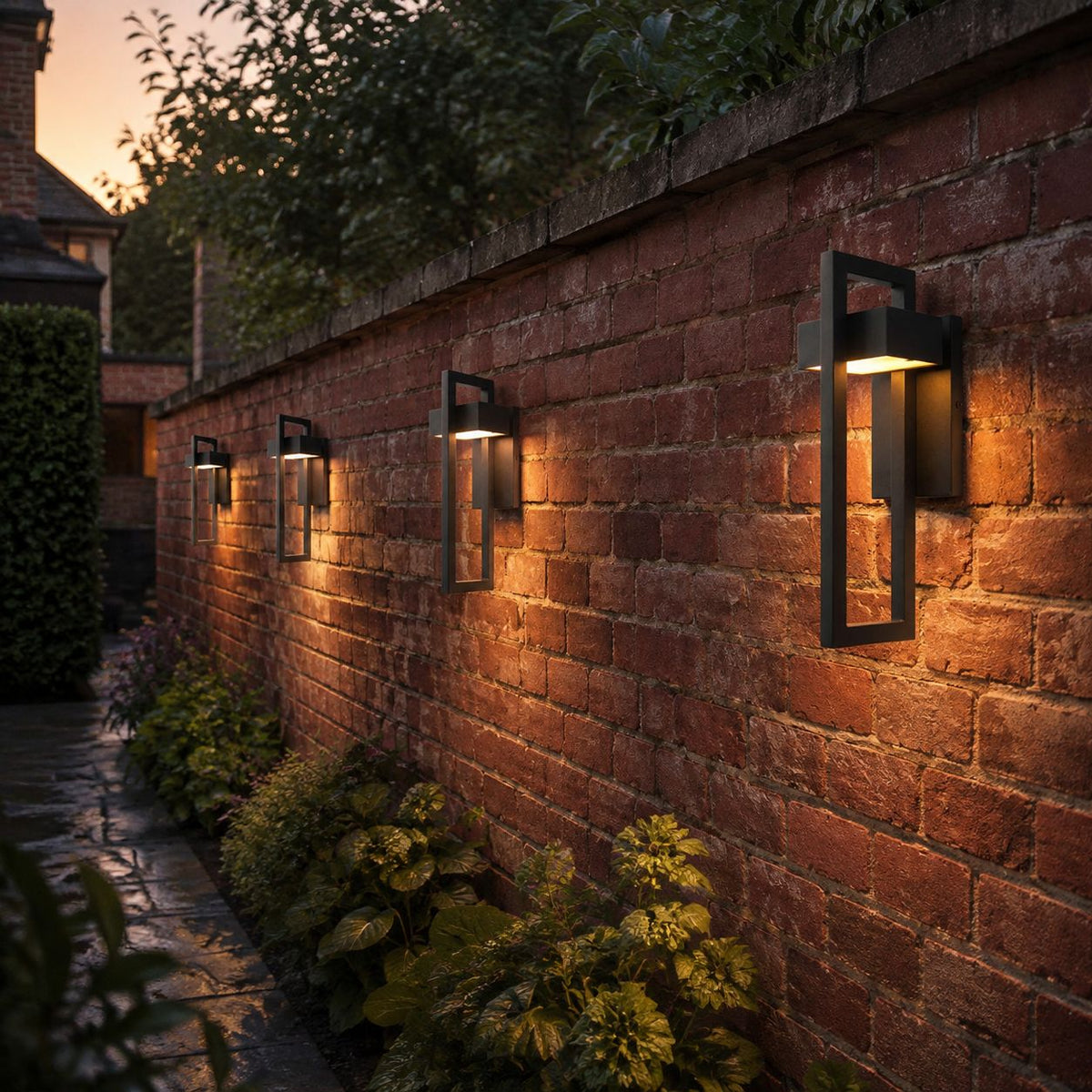 NocturnaLight | Elegant Modern Outdoor Wall Lantern for Patios and Gardens
