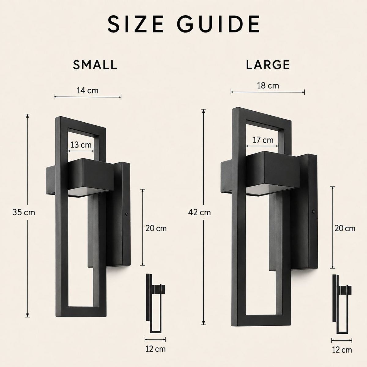 NocturnaLight | Elegant Modern Outdoor Wall Lantern for Patios and Gardens