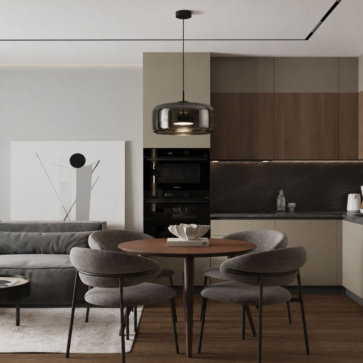 Luminara | Modern Elegant Glass Kitchen Pendant Lighting Fixture