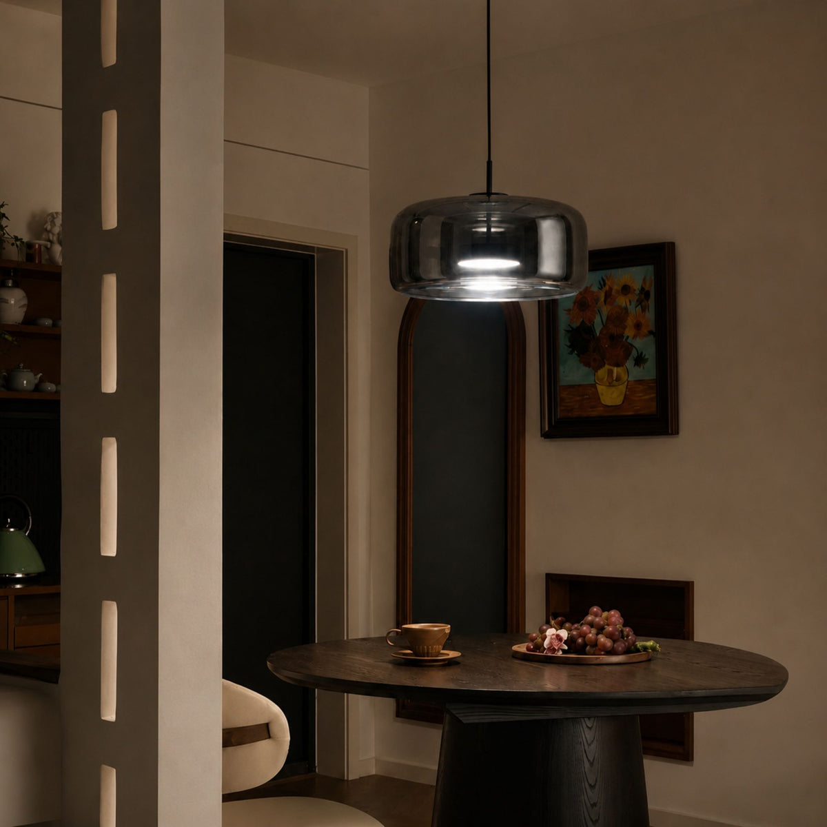 Luminara | Modern Elegant Glass Kitchen Pendant Lighting Fixture