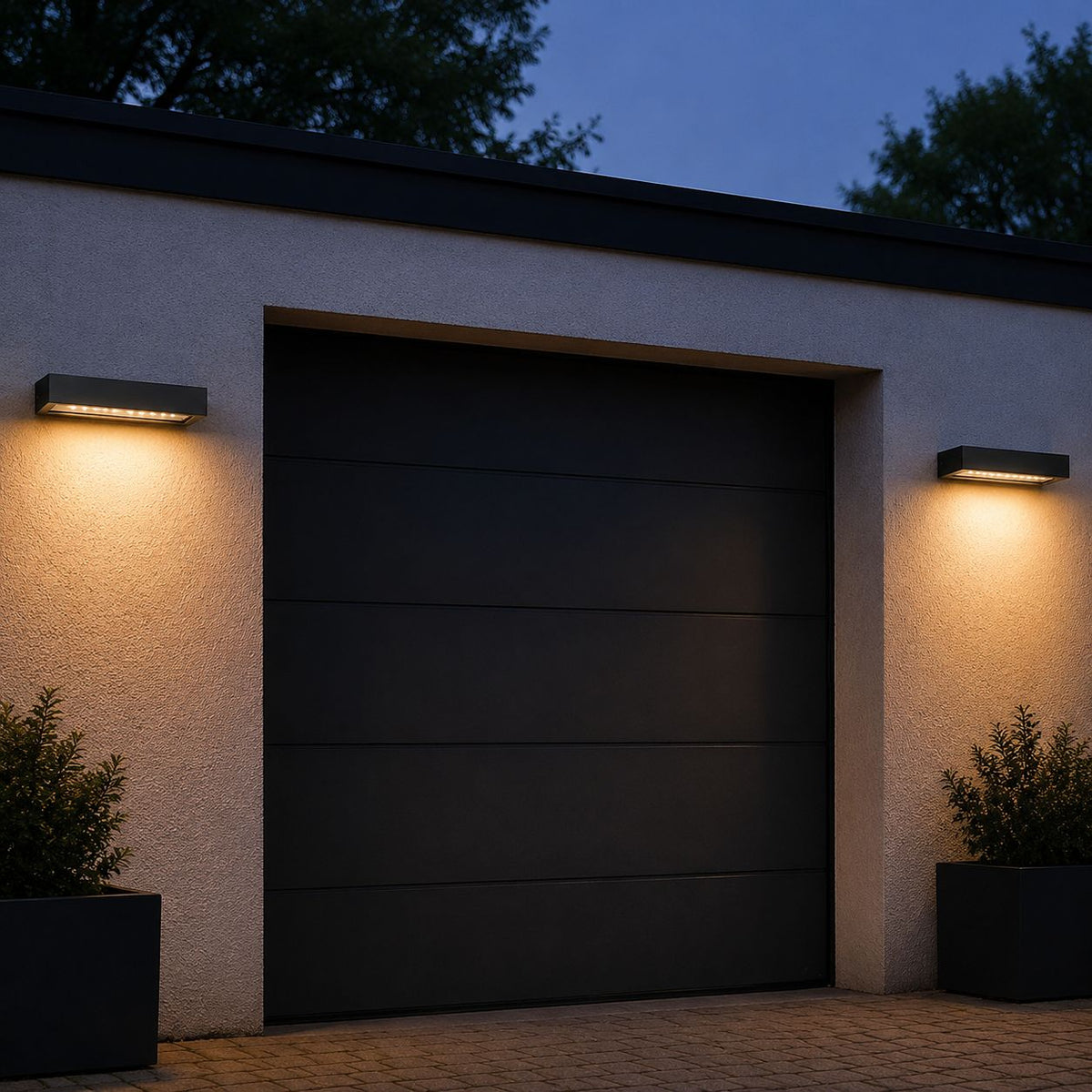 Solara | Elegant Modern Rectangular Solar Outdoor Wall Light