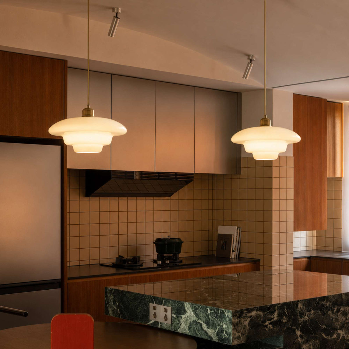 Nordica | Elegant Adjustable Glass Pendant Ceiling Light Fixture