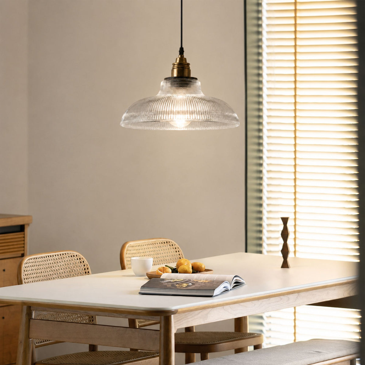 NordicAura | Vintage Elegant Glass Pendant Lighting Fixture