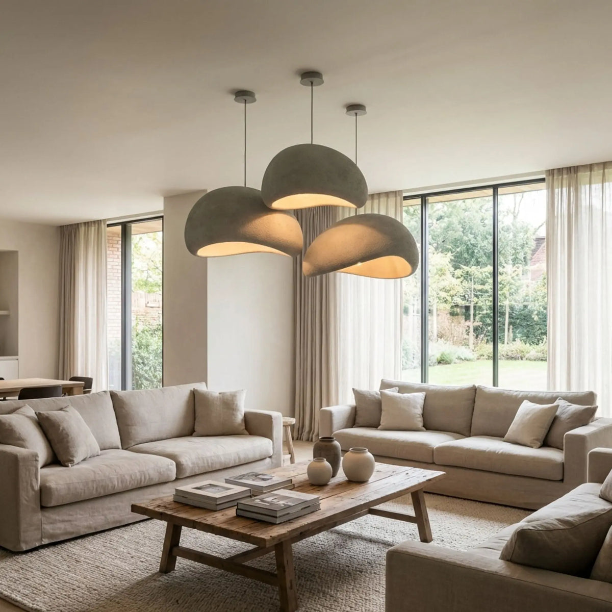 WabiSabiGlow | Serene Elegant Minimalist Kitchen Pendant Lighting