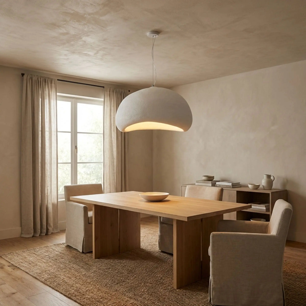 WabiSabiGlow | Serene Elegant Minimalist Kitchen Pendant Lighting