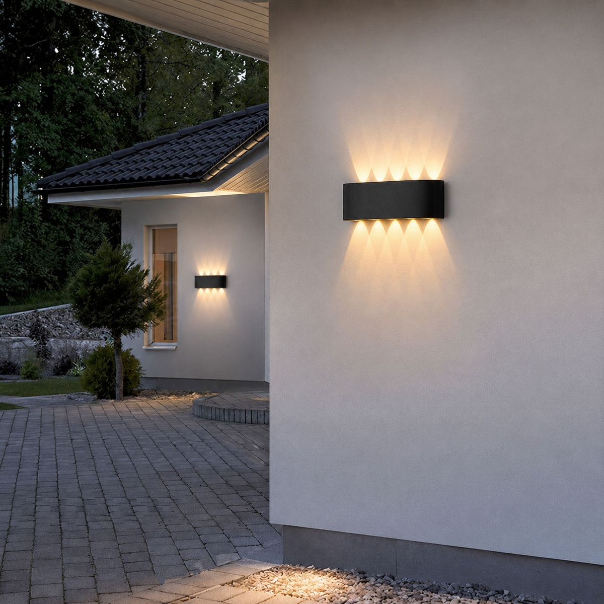 ElyraGlow | Elegant Waterproof Outdoor Wall Light Sconce Fixture