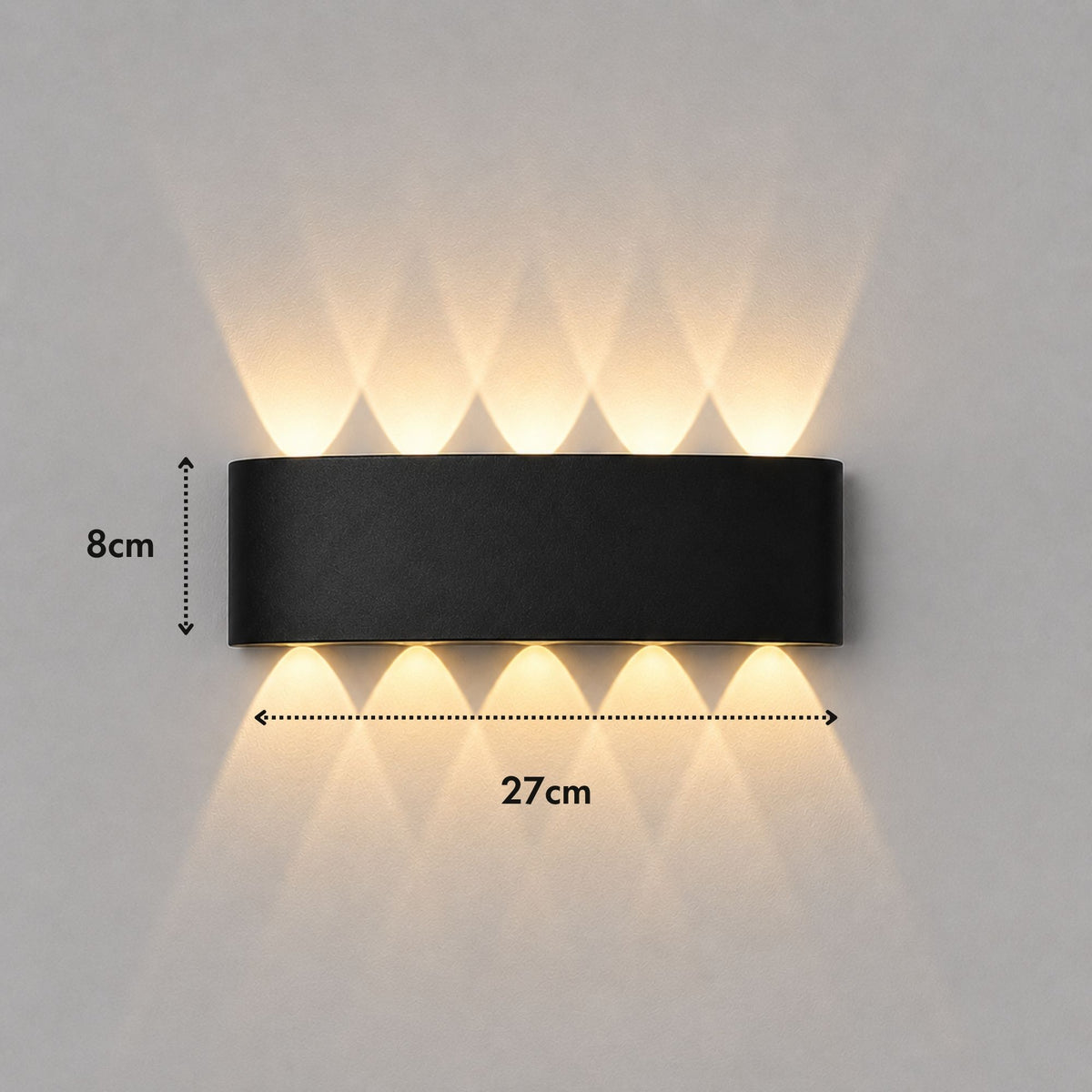 ElyraGlow | Elegant Waterproof Outdoor Wall Light Sconce Fixture