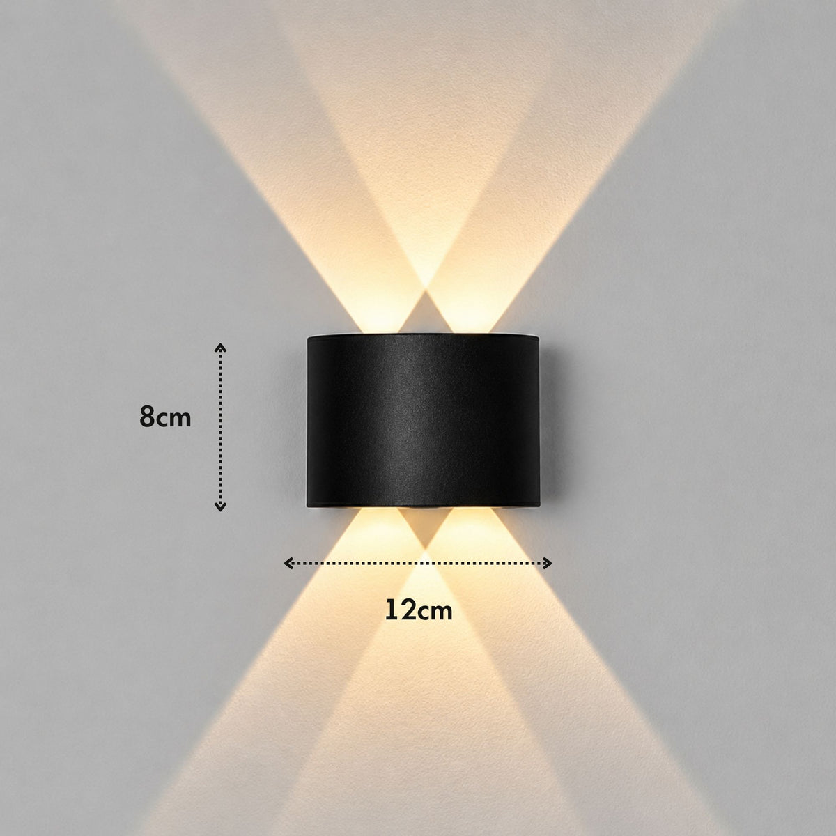 ElyraGlow | Elegant Waterproof Outdoor Wall Light Sconce Fixture