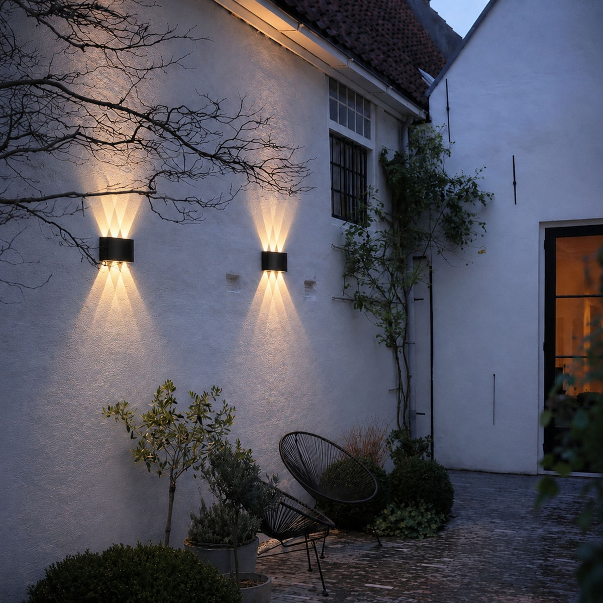 ElyraGlow | Elegant Waterproof Outdoor Wall Light Sconce Fixture