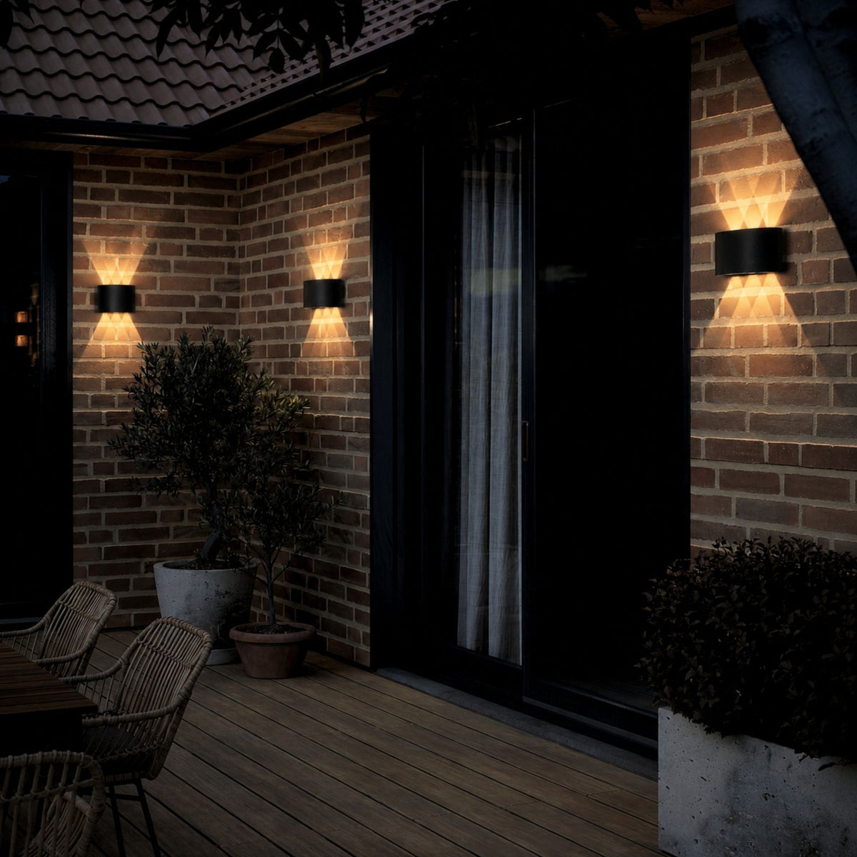 ElyraGlow | Elegant Waterproof Outdoor Wall Light Sconce Fixture