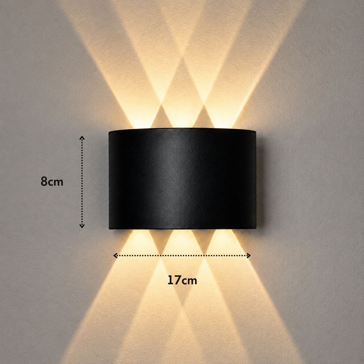 ElyraGlow | Elegant Waterproof Outdoor Wall Light Sconce Fixture