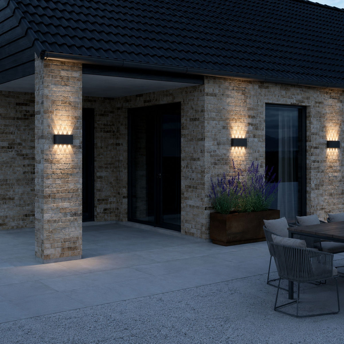 ElyraGlow | Elegant Waterproof Outdoor Wall Light Sconce Fixture