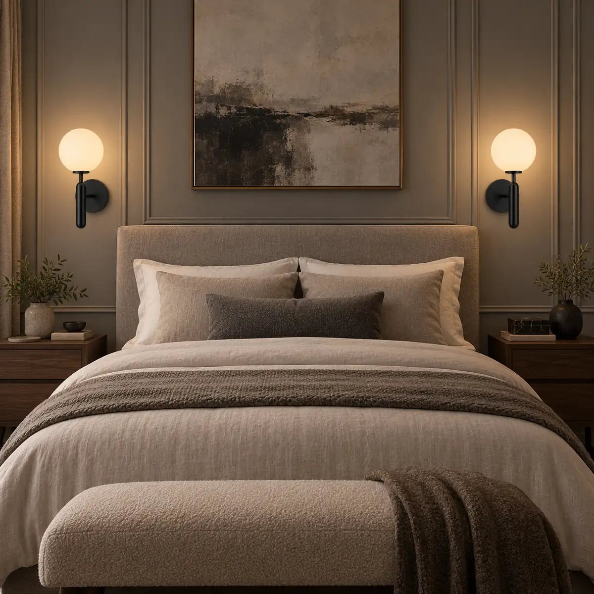 Luminara | Elegant Modern Iron Wall Sconce Lighting Fixture