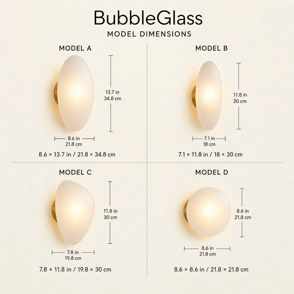 BubbleGlass | Elegant Adjustable Wall Sconce Light for Modern Decor